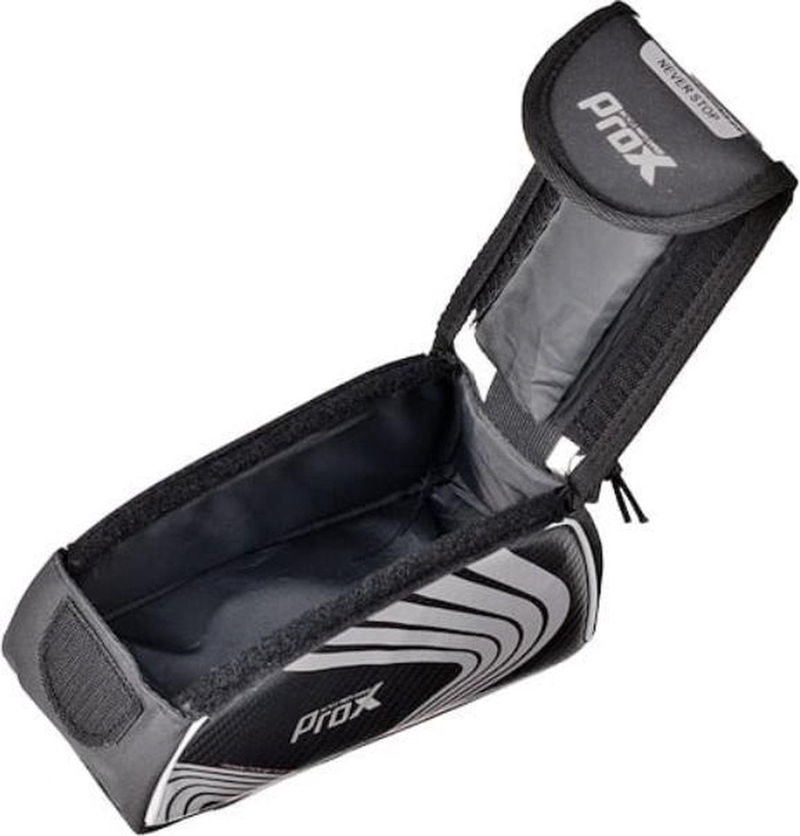 ProX Frametas met telefoonhouder - Smartphone tot 5,5 inch - Zwart 1.5Liter - MTB/mountainbike