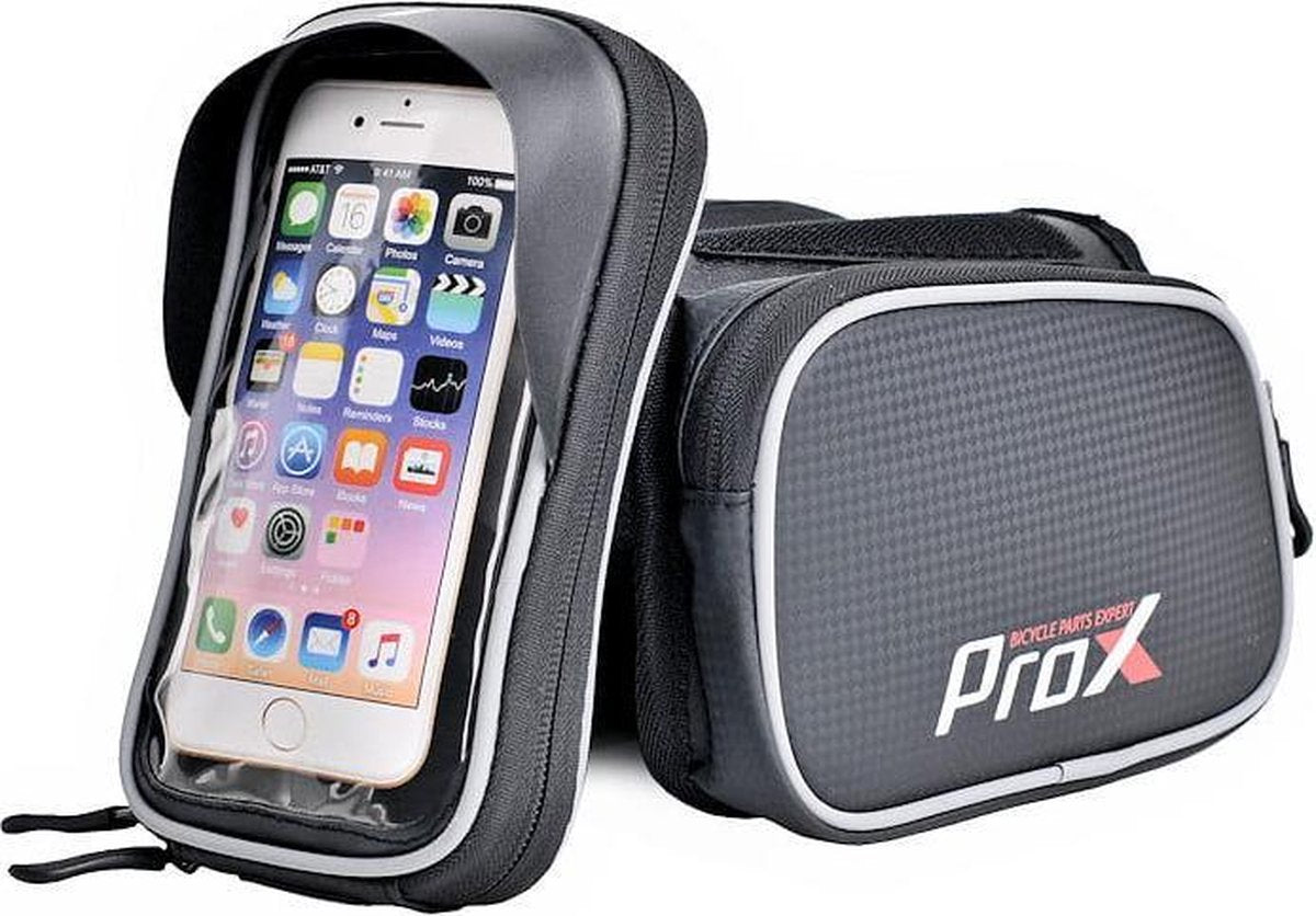 ProX Frametas fiets - Telefoonhouder Fiets 6,2 Inch - 1Liter