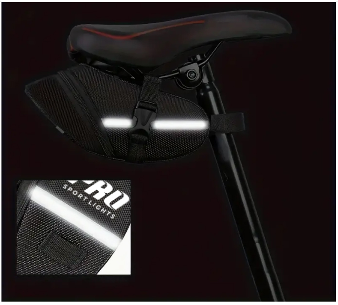Zadeltas Pro Sport Lights 1,2 Liter - Zwart - Fietstas - MTB Racefiets kopen online