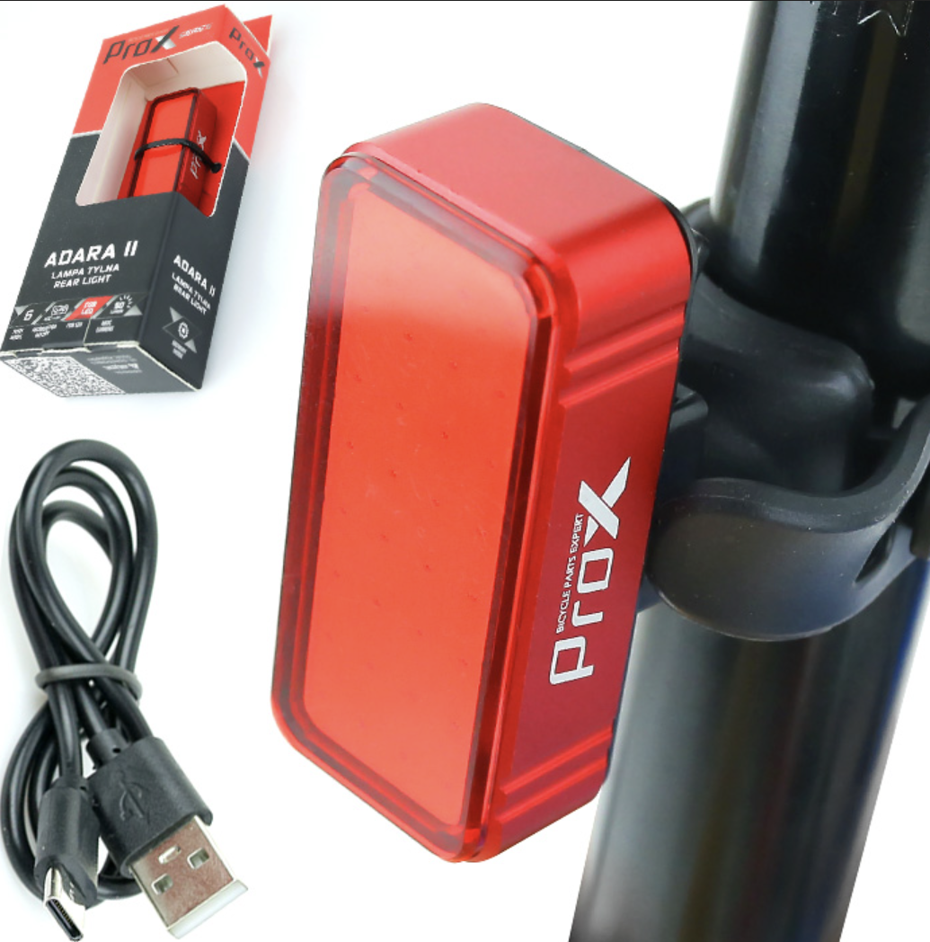 Achterlicht Prox Rood 50 Lumen - LED Fietsverlichting - USB-C kopen