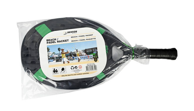 Beach Padelracket - Groen Zwart Racket