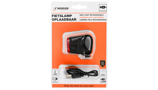 Fietslamp Achterlicht LED USB Oplaadbaar Rood kopen