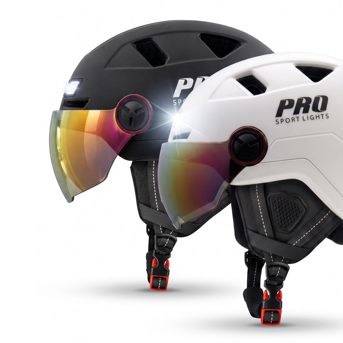 Speed Pedelec Helm Ice NTA 8776 – LED, 2 Vizieren & Oorwarmers Pro Sport Lights Bicycle Helmet Buy Online Visors Earmuffs