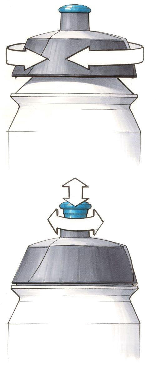 2x Bidon Pro Sport Lights - 750 ml - Zilver