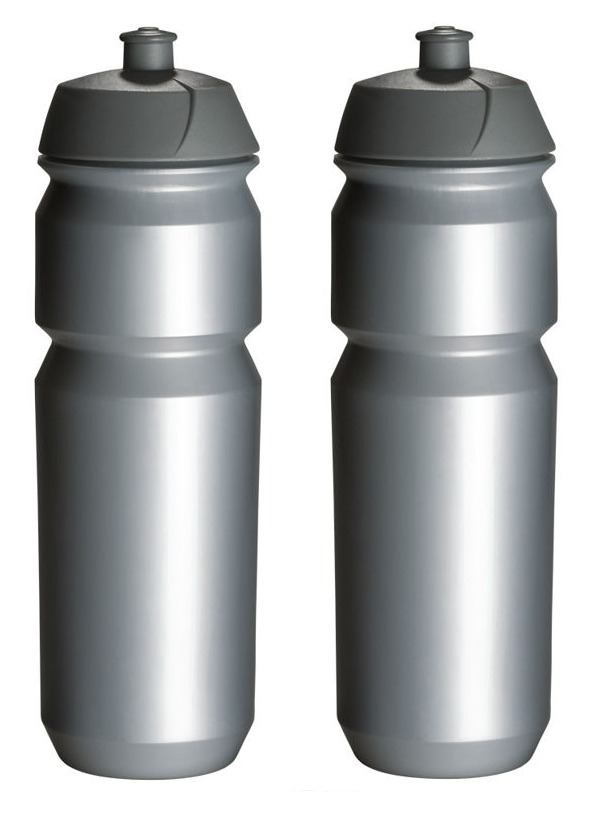 2x Bidon Pro Sport Lights - 750 ml - Zilver