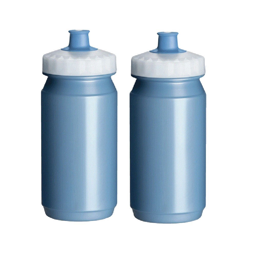 Bidons Fiets 2x 550 ml Transparant Blauw Waterfles Drinkbus Kopen Online