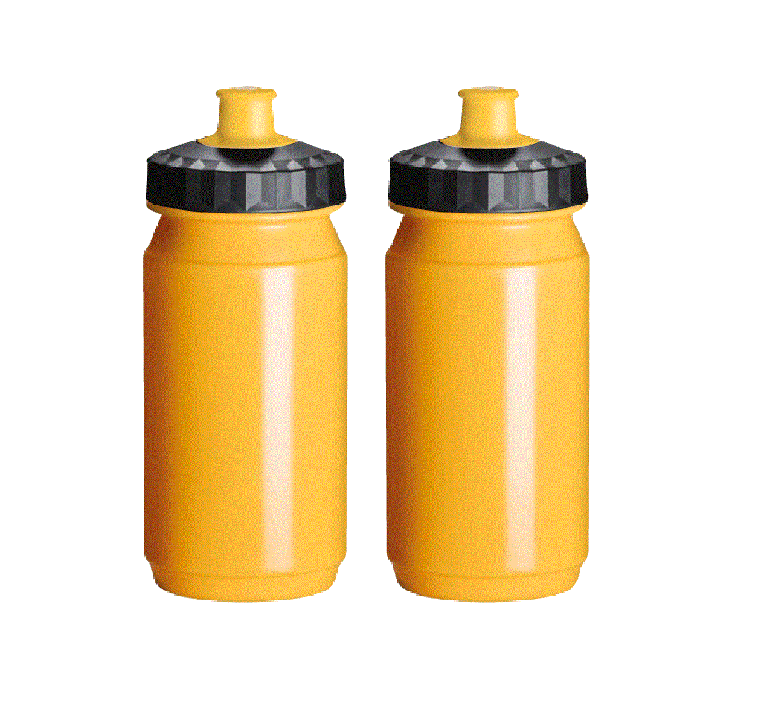 Bidons Fiets 2x 550 ml Daiya Geel Zwart Waterflessen Drinkbus Kopen Online