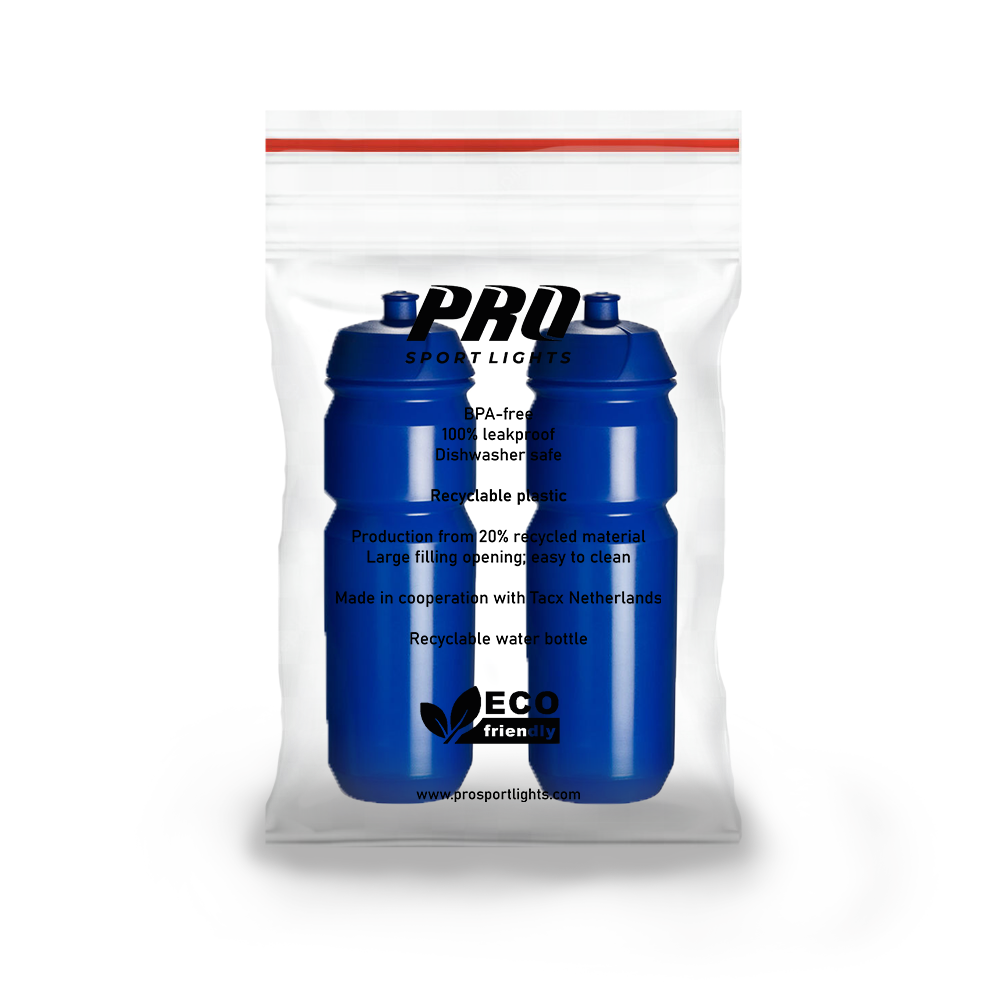 2x Drinkbussen Pro Sport Lights - 750 ml - Donkerblauw