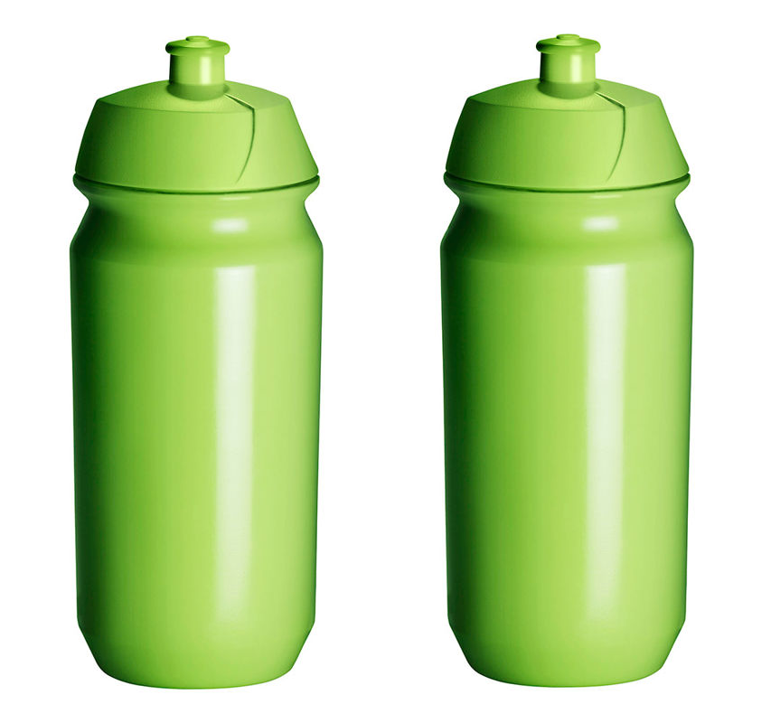 2 x Drinking bottle Pro Sport Lights - 500 ml - Green