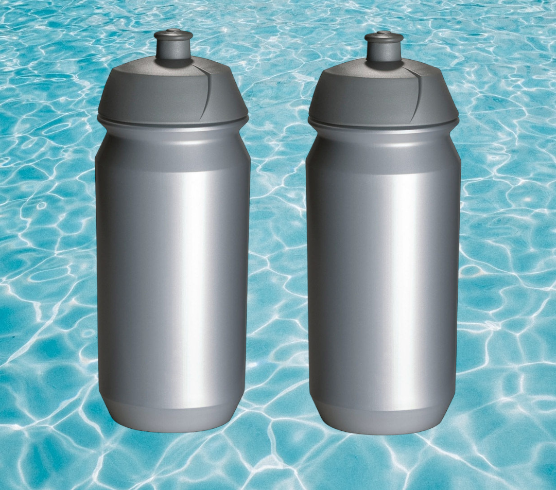 2 x Pro Sport Lights Bidon - 500 ml - Zilver