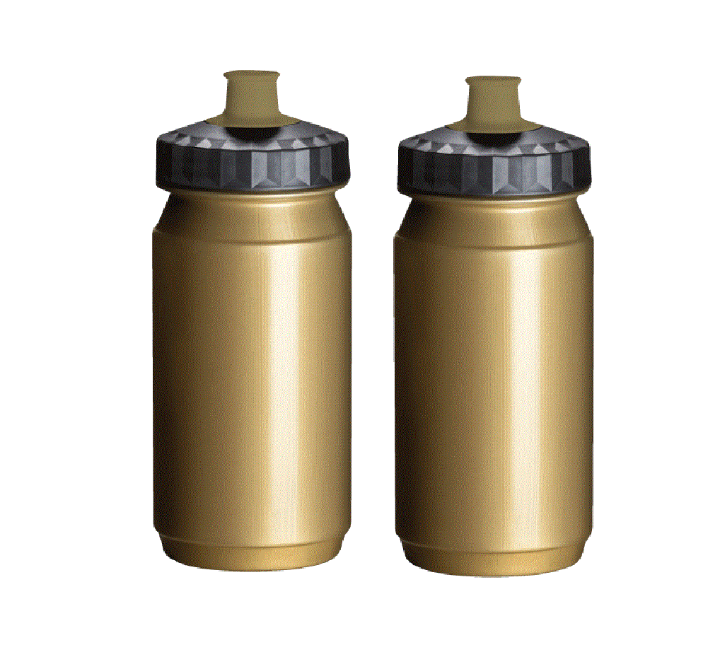 Drinkbus 2x 550 ml Bidons Goud Zwart Waterfles Fiets Hardlopen Kopen Online