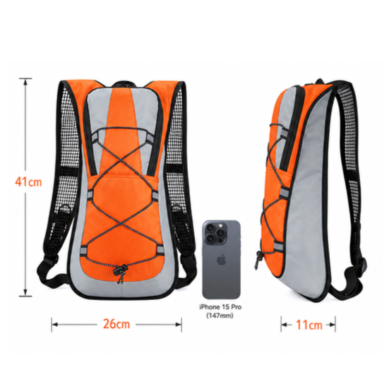 Drinkrugzak Waterzak 2 liter Rugzak Met Drinksysteem Hardlopen Mountainbike Fietsen