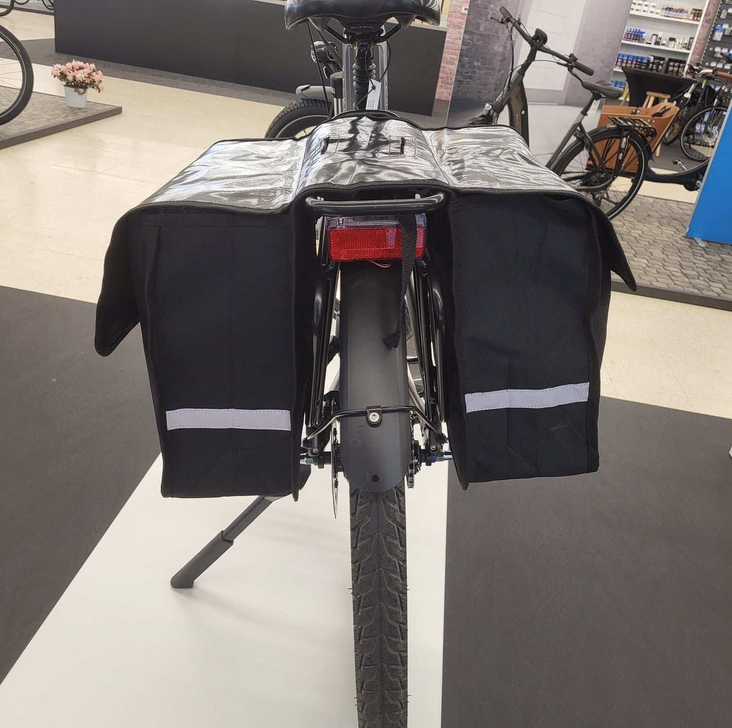 Pro Sport Lights Dubbele Fietstas Zwart 32 Liter
