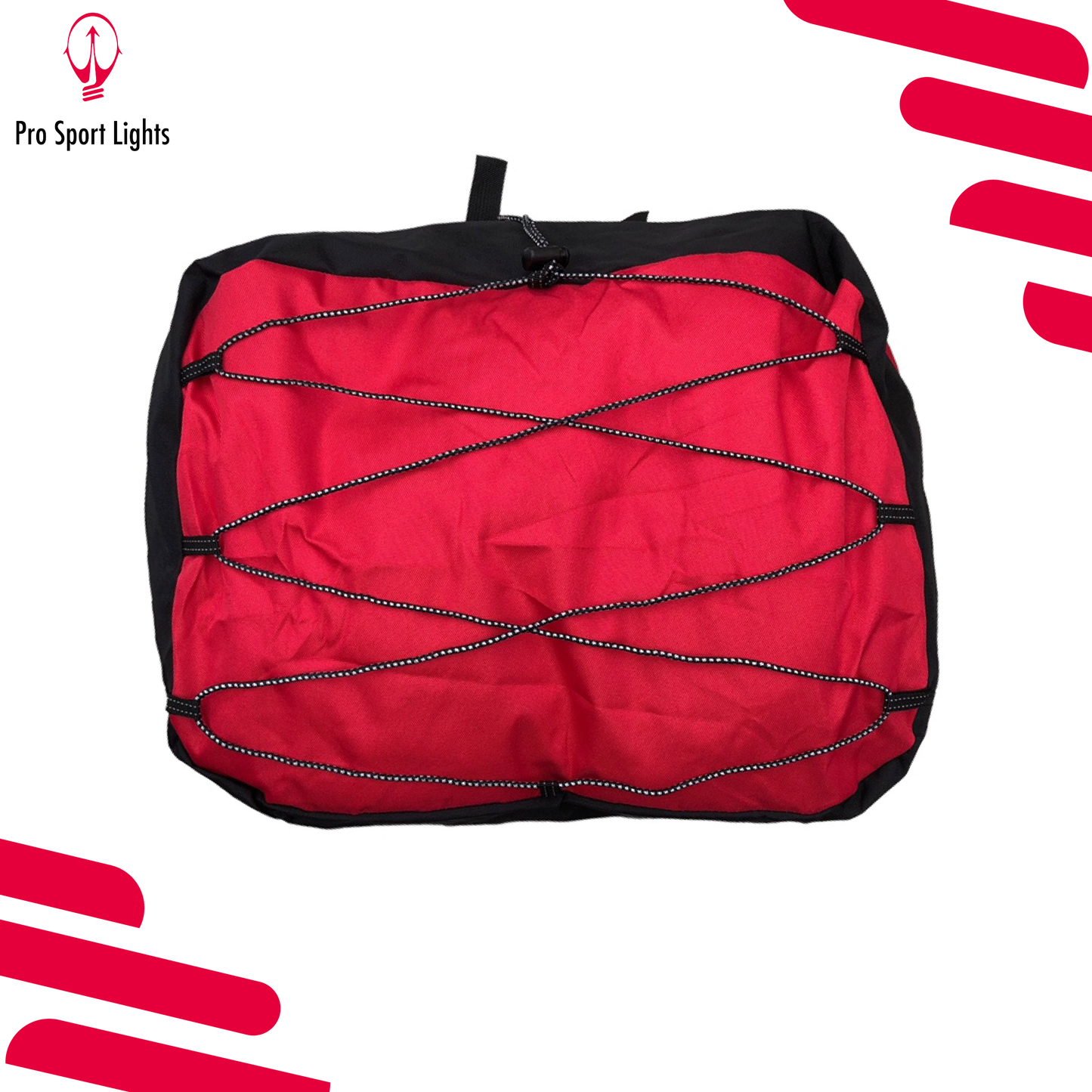 Pro Sport Lights Dubbele fietstas - 46 Liter - Zwart/Rood