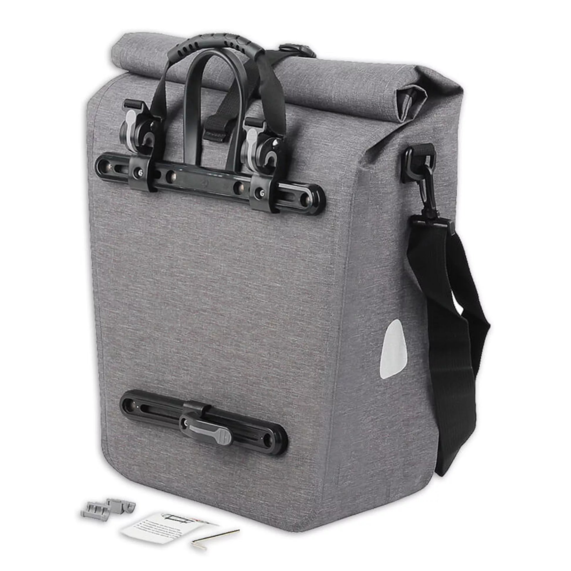 Enkele Fietstas Grijs - 23 Liter - Schouderband Tas Fiets kopen