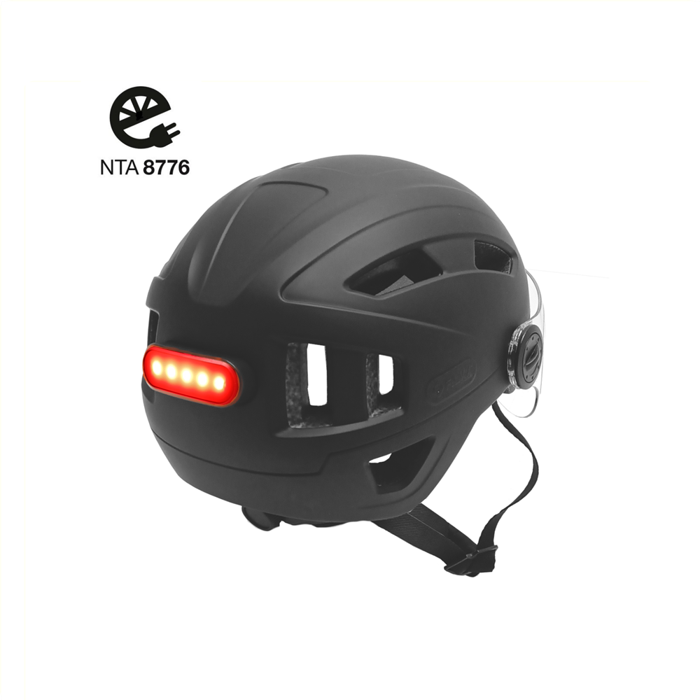 Falkx Speed Pedelec Helm - Met Vizier - Mat Zwart