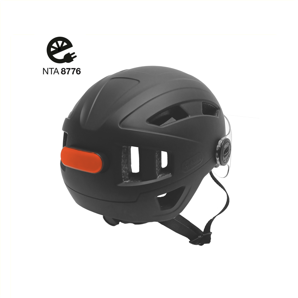 Falkx Speed Pedelec Helm - Met Vizier - Mat Zwart