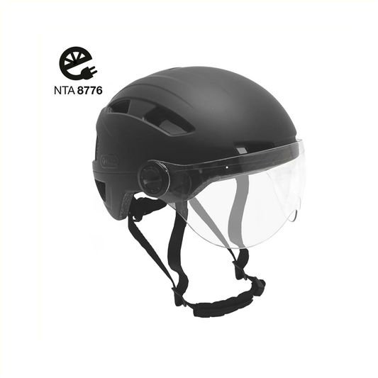 Falkx Speed Pedelec Helm - Met Vizier - Mat Zwart