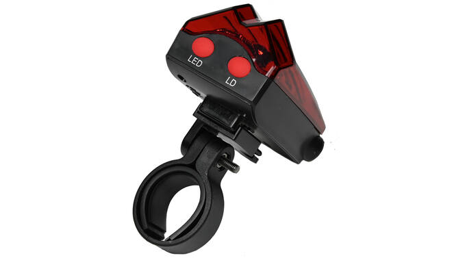 Fiets Achterlicht - 5 LED met Laser Fietsverlichting kopen