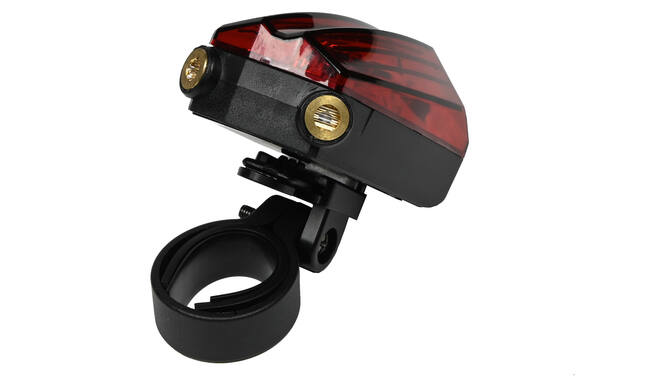 Fiets Achterlicht - 5 LED met Laser Fietsverlichting kopen