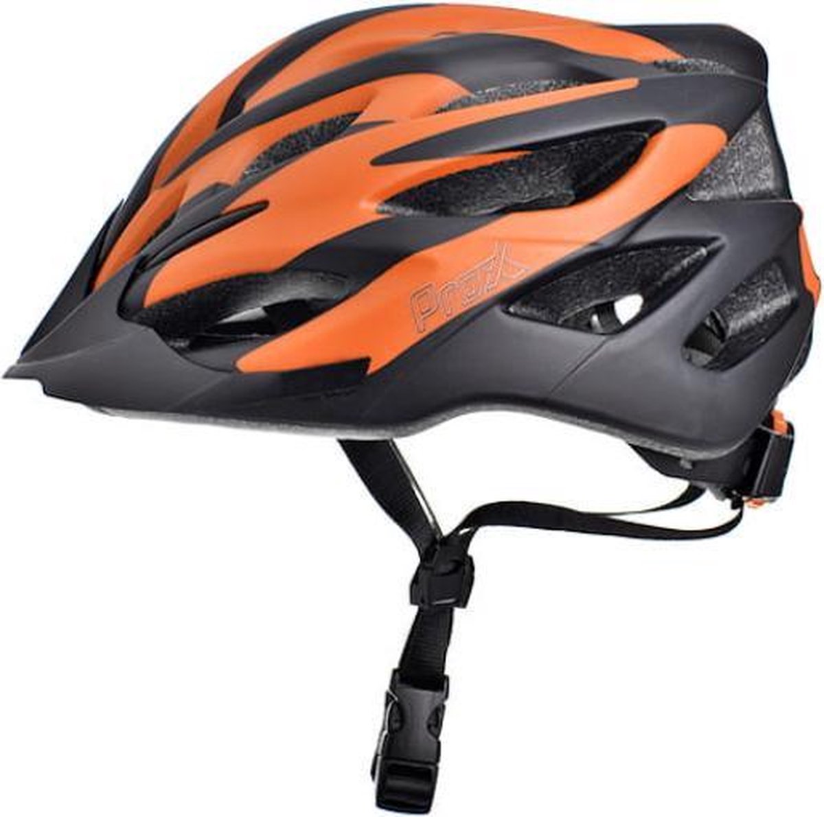 Fietshelm ProX volwassenen - Oranje Zwart - Large 58/61cm