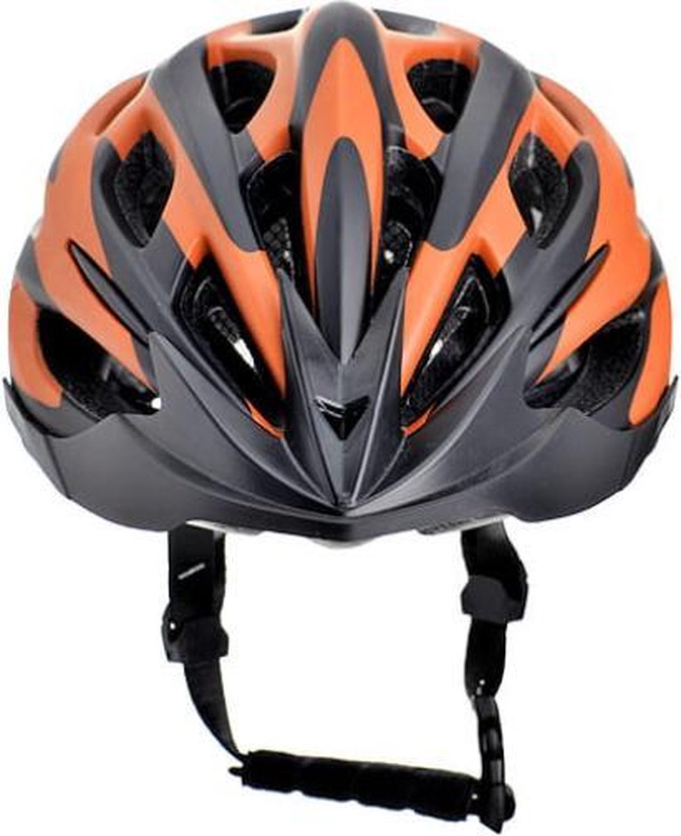 Fietshelm ProX volwassenen - Oranje Zwart - Large 58/61cm