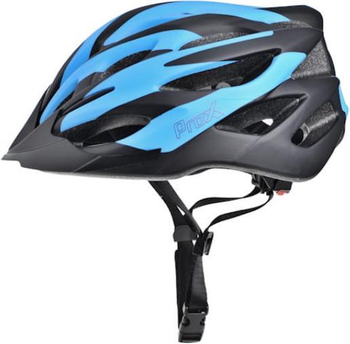 Fietshelm ProX volwassenen - Blauw Zwart - Large 58/61cm