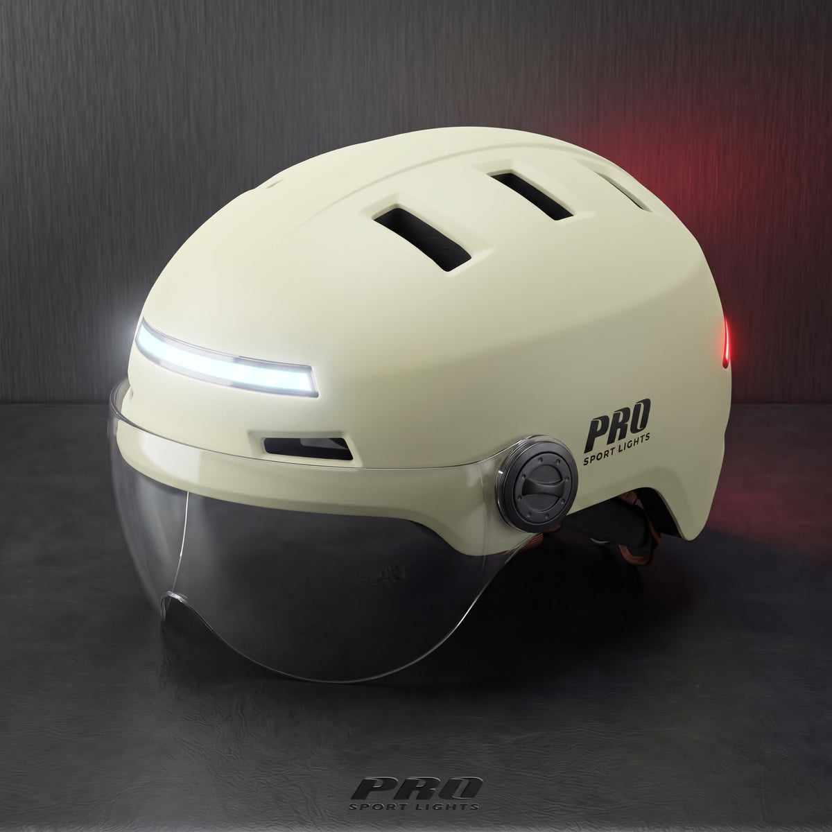 ClearView NTA 8776-fietshelm met vizieren en LED-verlichting