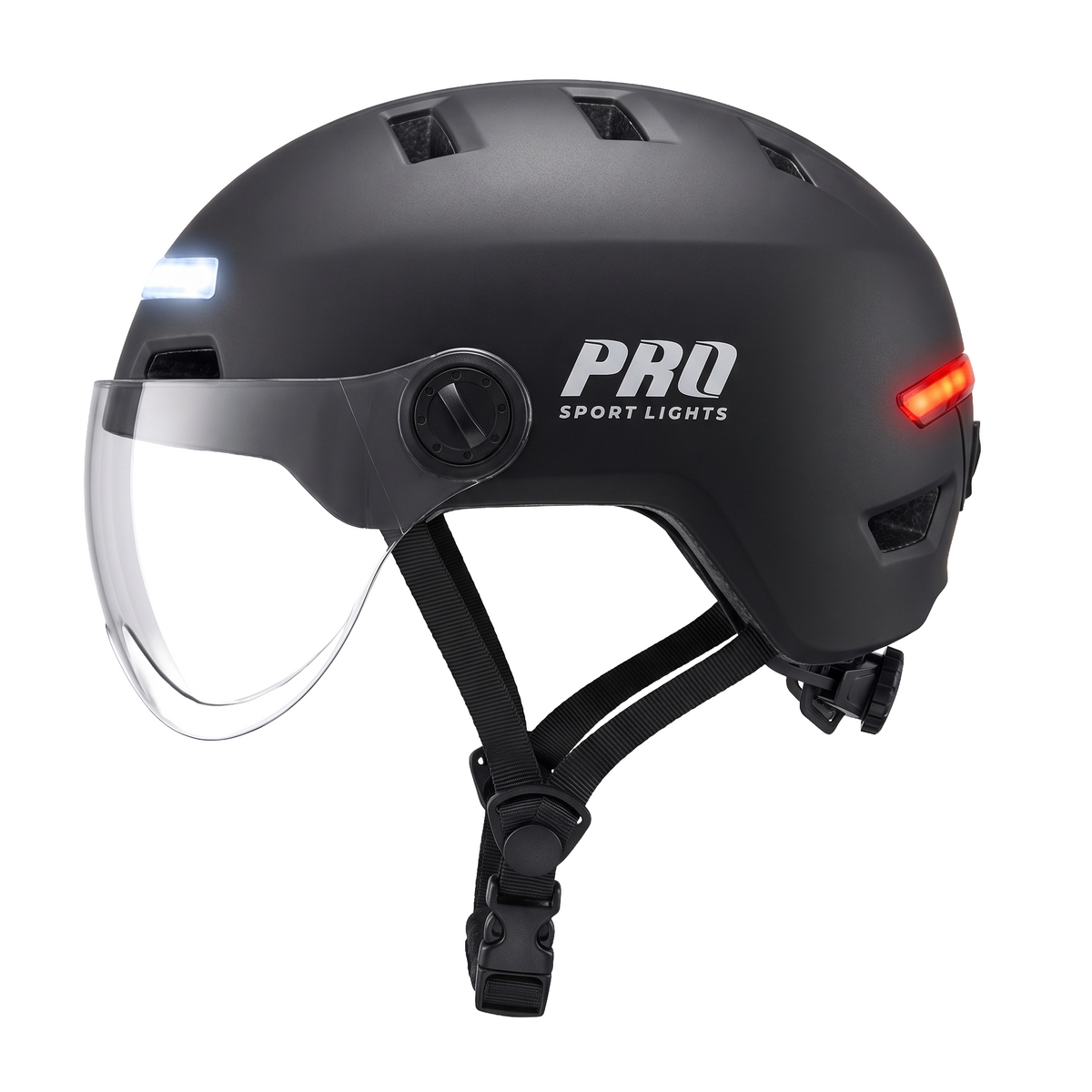 ClearView NTA 8776-fietshelm met vizieren en LED-verlichting