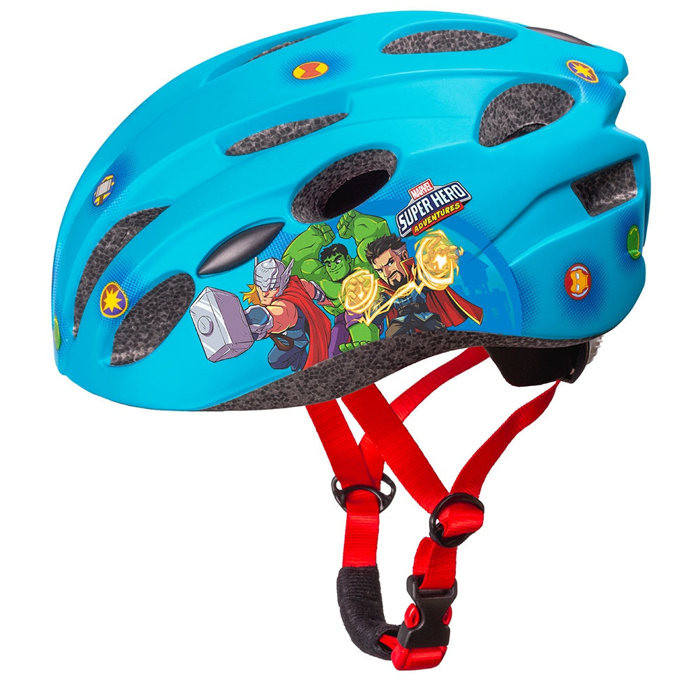 avengers helmet for bike Bike Helmet Boys Kids Marvel Avengers In-Mold Kids Helmet 52-56 cm – Pro Sport Lights