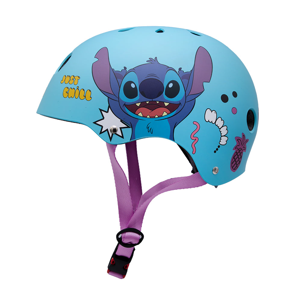 Fietshelm Kinderen Jongens en Meisjes Stitch Kinderhelm 52-56 cm Blauw Kopen Online