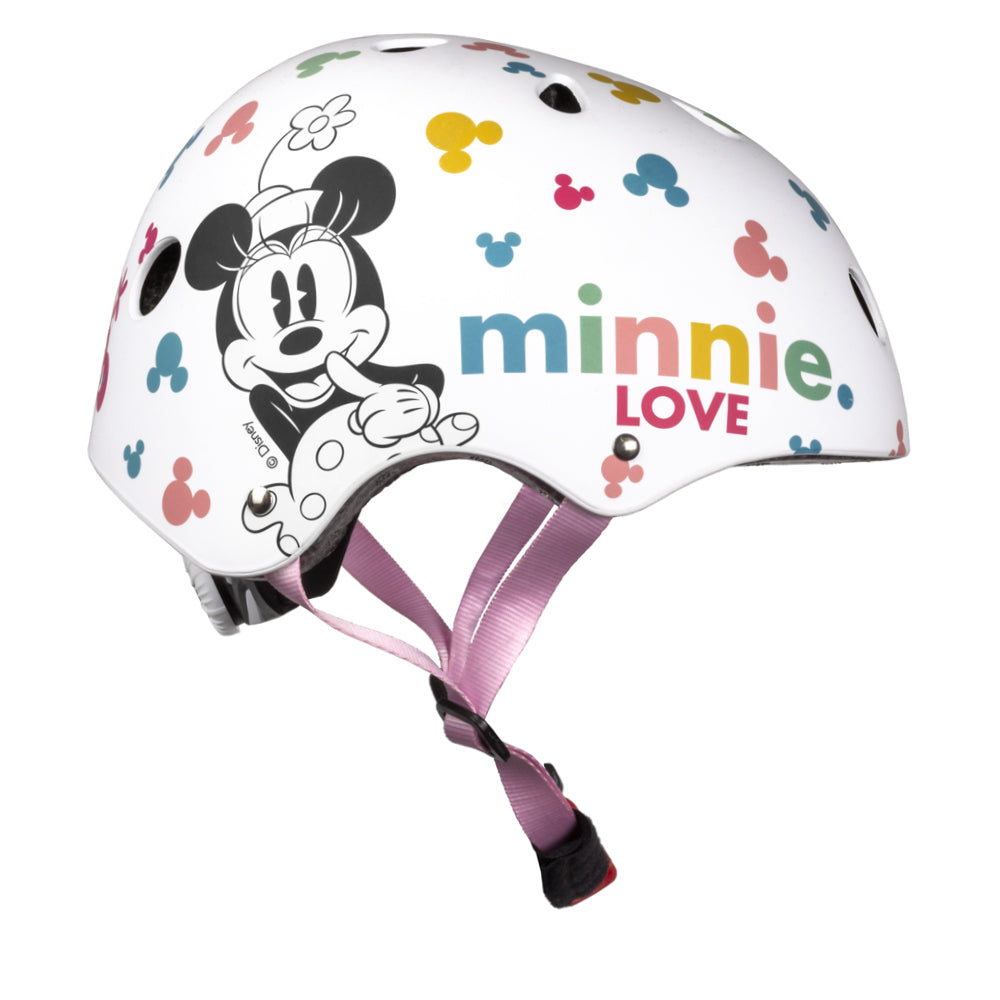 Fietshelm Kinderen Meisjes Minnie Mouse Wit Kinderhelm 52-56 cm Kopen Online