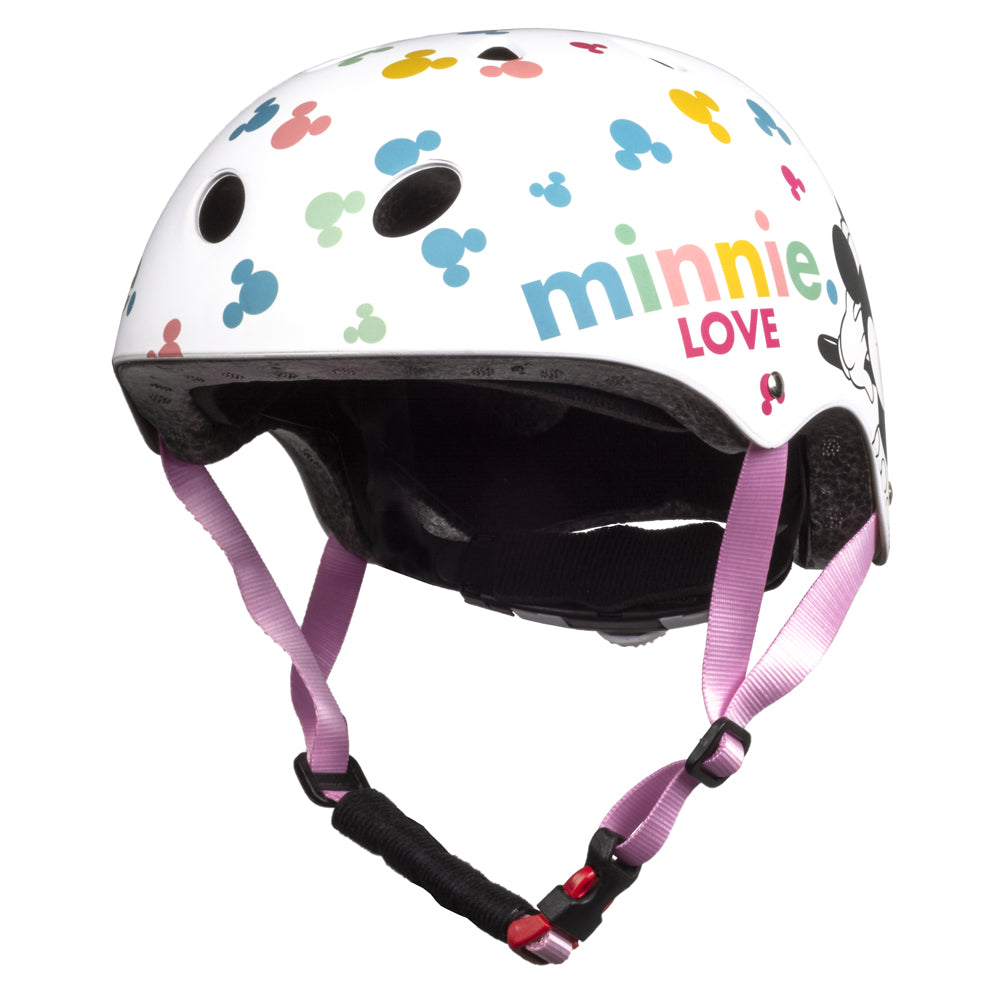 Fietshelm Kinderen Meisjes Minnie Mouse Wit Kinderhelm 52-56 cm Kopen Online