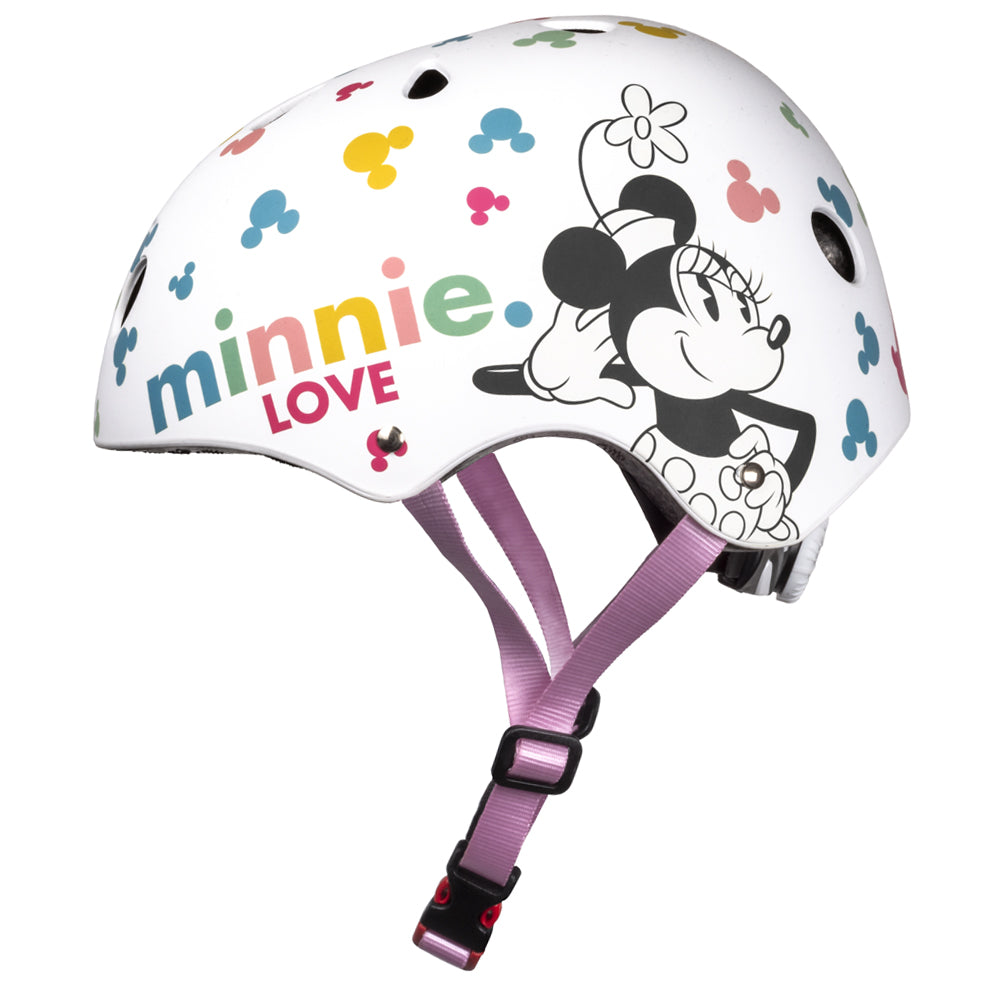 Fietshelm Kinderen Meisjes Minnie Mouse Wit Kinderhelm 52-56 cm Kopen Online