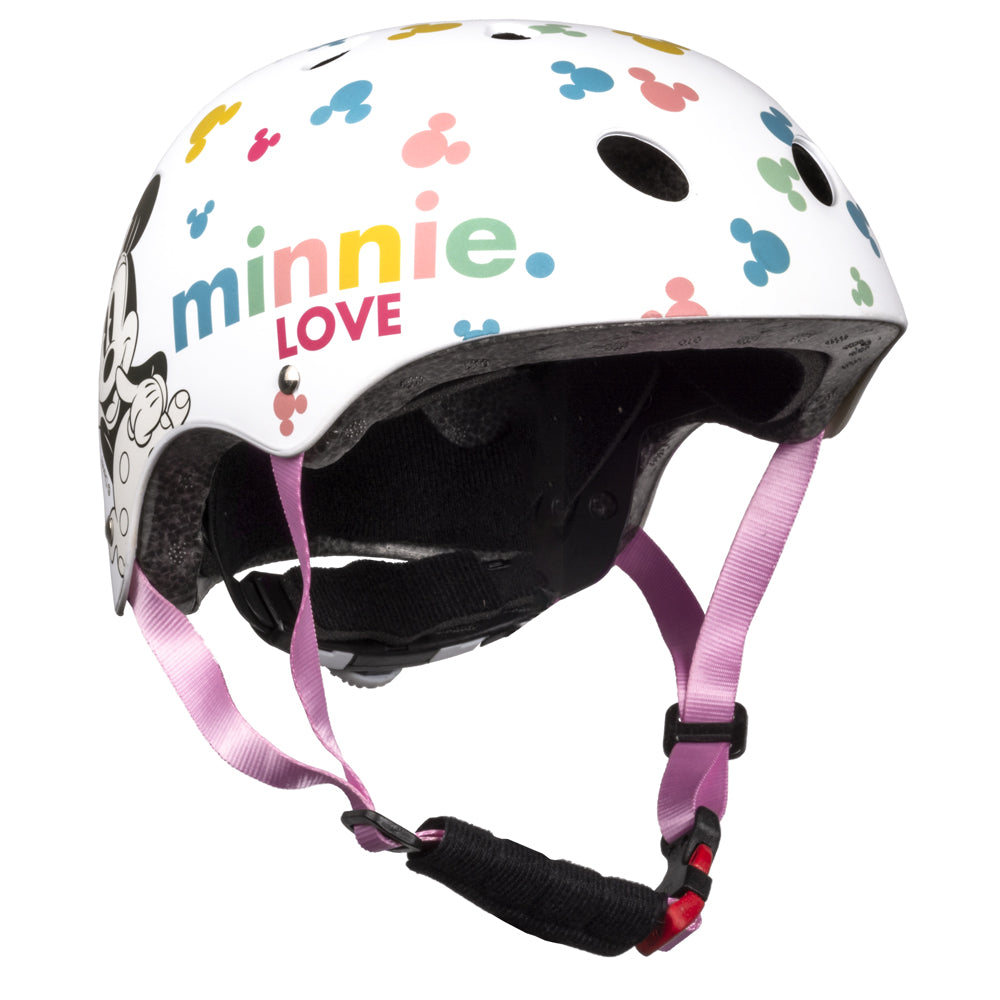 Fietshelm Kinderen Meisjes Minnie Mouse Wit Kinderhelm 52-56 cm Kopen Online