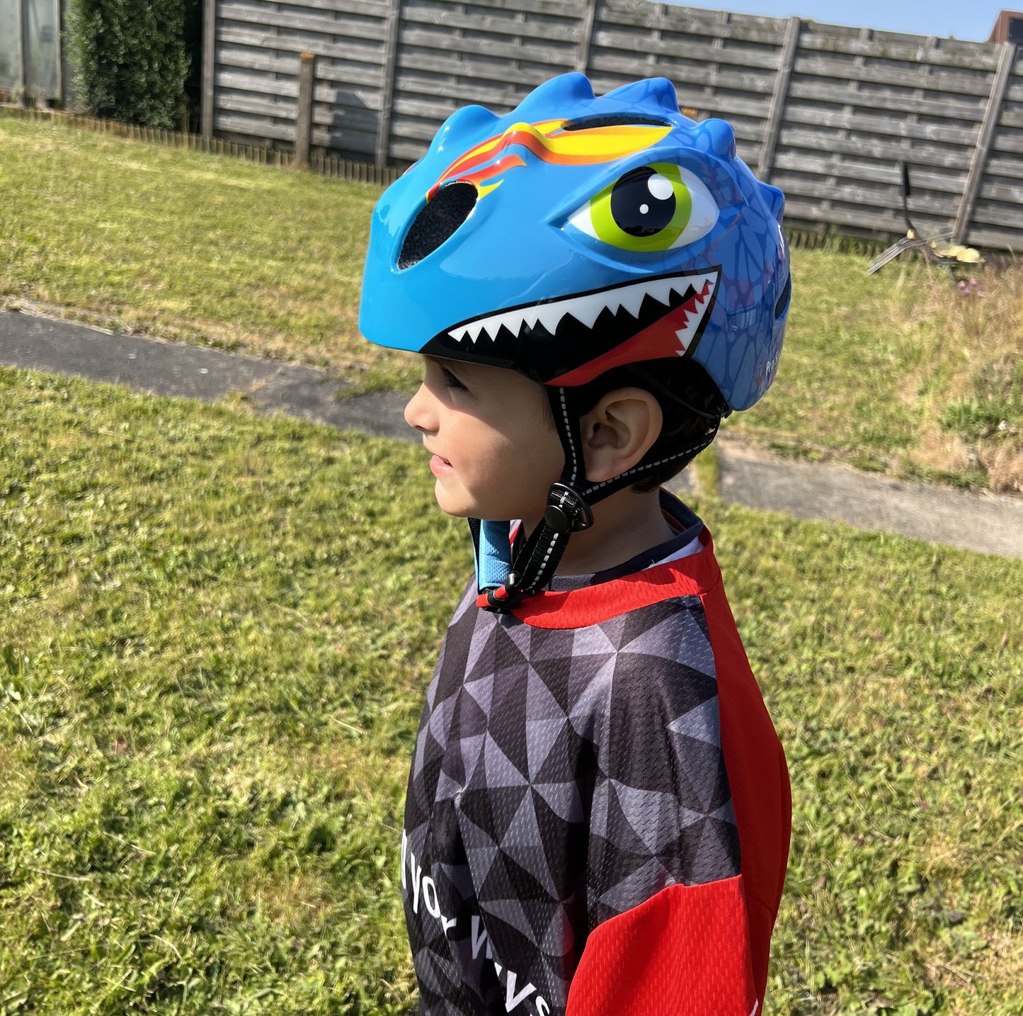 Fietshelm Kinderen jongens Blauw - Kinderhelm Dino XS 4651cm Kopen Online