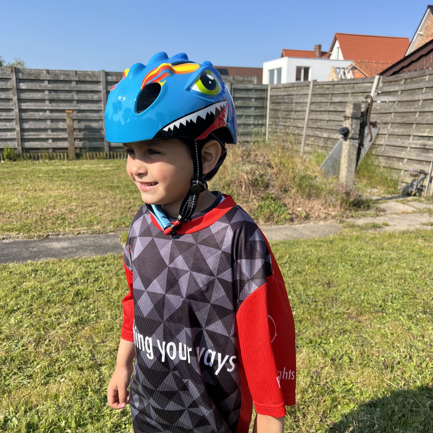Fietshelm Kinderen jongens Blauw - Kinderhelm Dino XS 4651cm Kopen Online