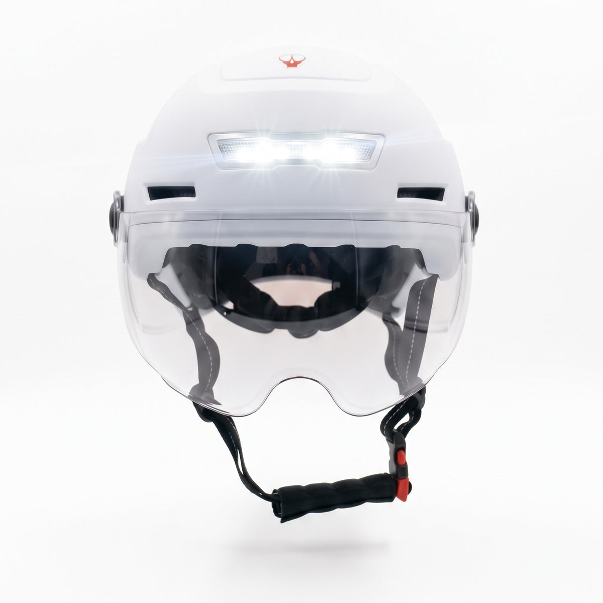 Fietshelm met Visier & Oorwarmers Speed Pedelec Wit Pro Sport Lights - NTA8776 Kopen Online