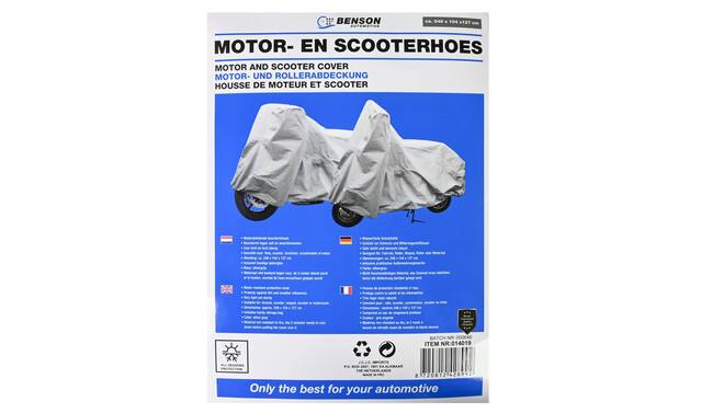Beschemingshoes Fiets/Motor Zilvergrijs 246x127cm