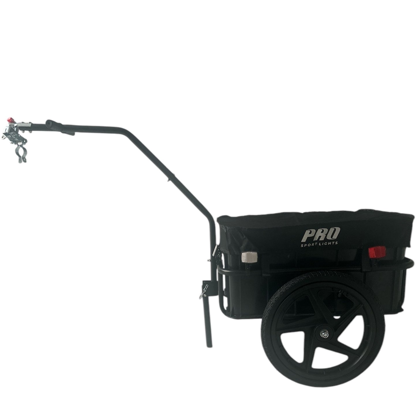 Fietskar Bagagefietskar 70L Fiets Aanhanger Met Krat Trolley + Reflectoren - Zwart kopen online