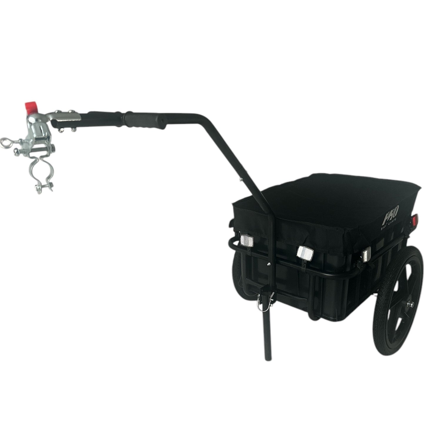 Fietskar Bagagefietskar 70L Fiets Aanhanger Met Krat Trolley + Reflectoren - Zwart kopen online