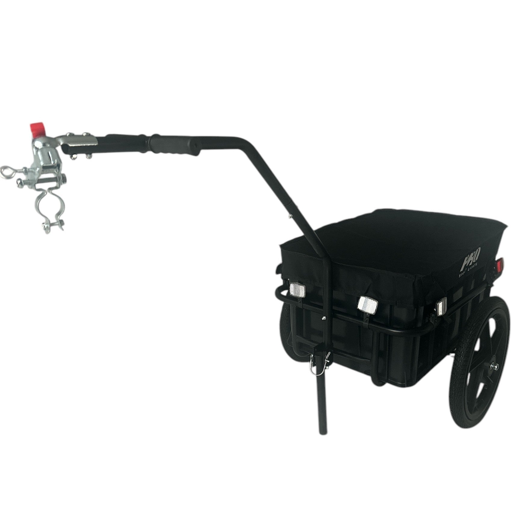 Fietskar Bagagefietskar 70L Fiets Aanhanger Met Krat Trolley + Reflectoren - Zwart kopen online