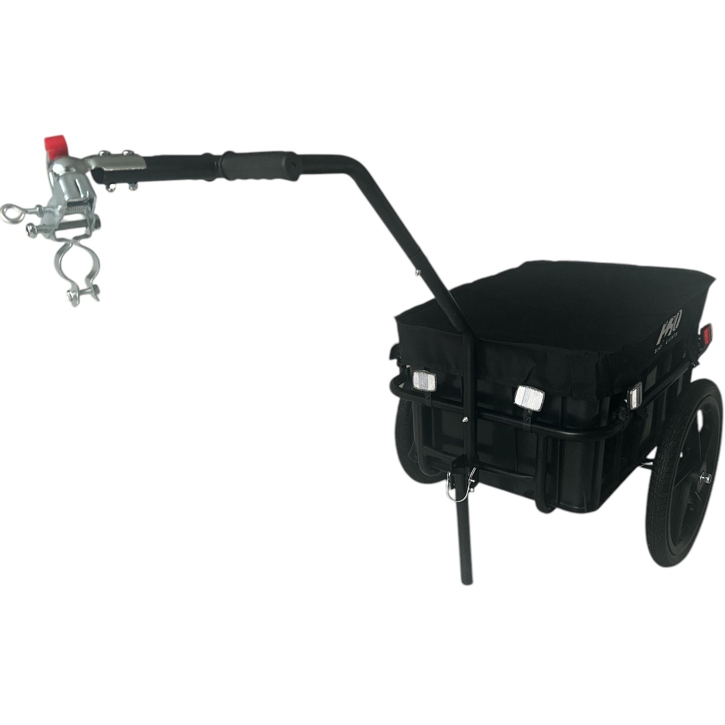 Fietskar Bagagefietskar 70L Fiets Aanhanger Met Krat Trolley + Reflectoren - Zwart kopen online