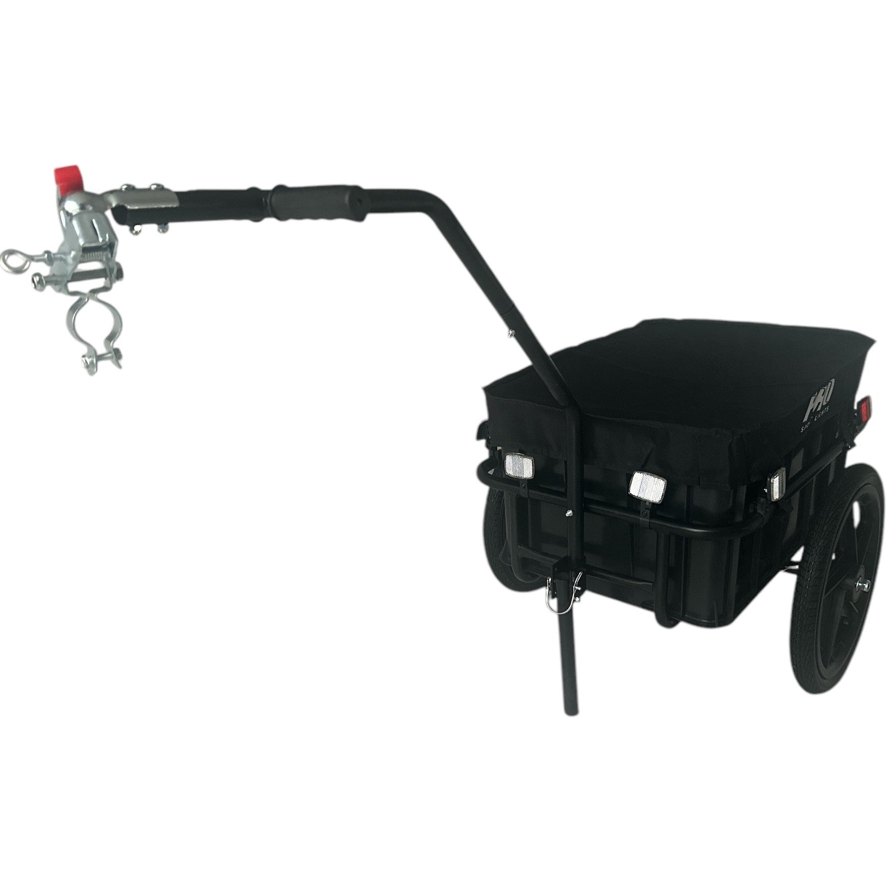 Fietskar Bagagefietskar 70L Fiets Aanhanger Met Krat Trolley + Reflectoren - Zwart kopen online