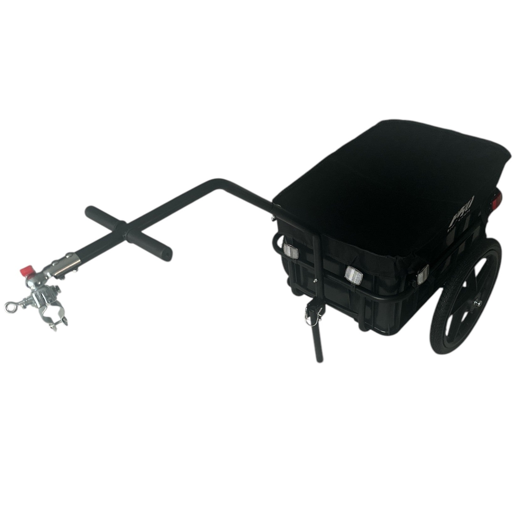 Fietskar Bagagefietskar 70L Fiets Aanhanger Met Krat Trolley + Reflectoren - Zwart kopen online