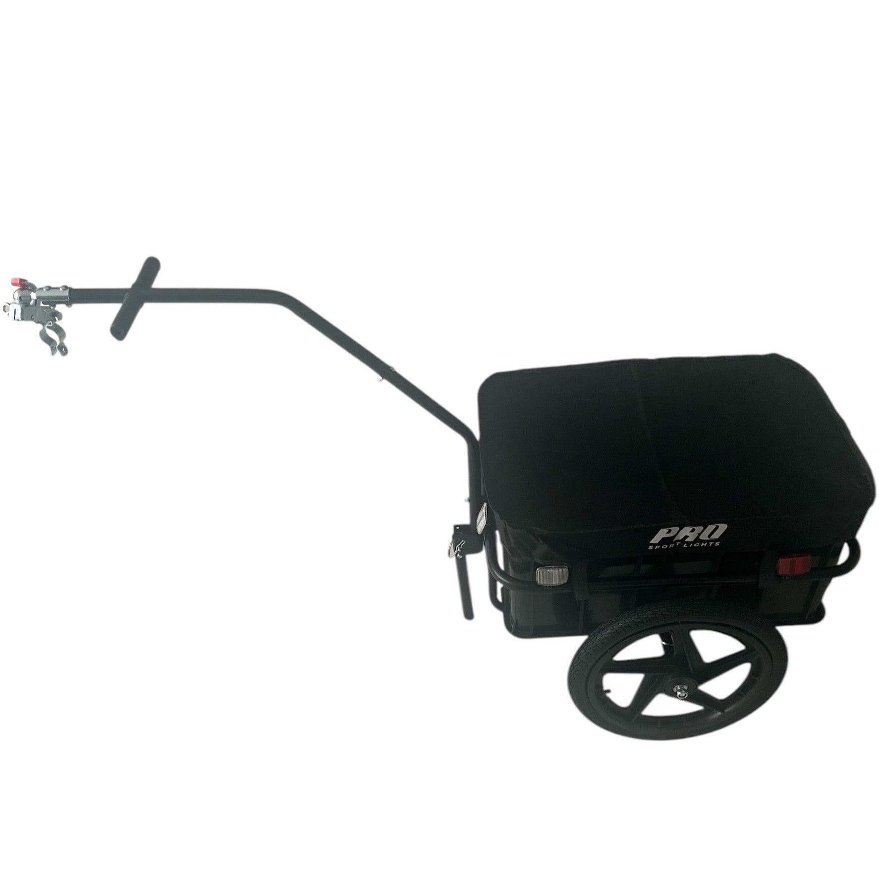 Fietskar Bagagefietskar 70L Fiets Aanhanger Met Krat Trolley + Reflectoren - Zwart kopen online