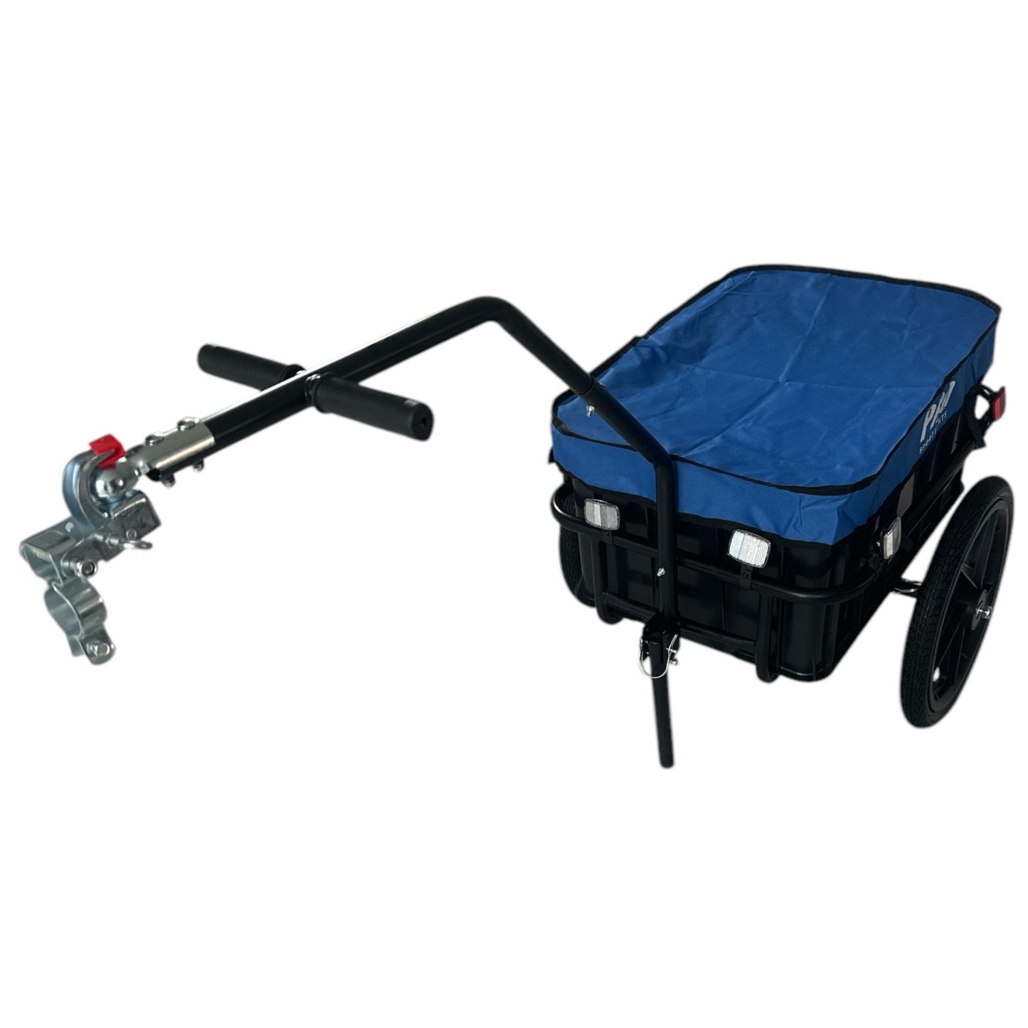 Fietskar Bolderkar 70L Fiets Aanhanger Met Krat Trolley + Reflectoren - Blauw - Waterdicht kopen online