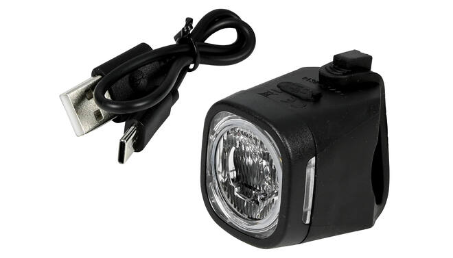 Fietslamp Voorlicht LED USB Oplaadbaar Wit Fiets Verlichting