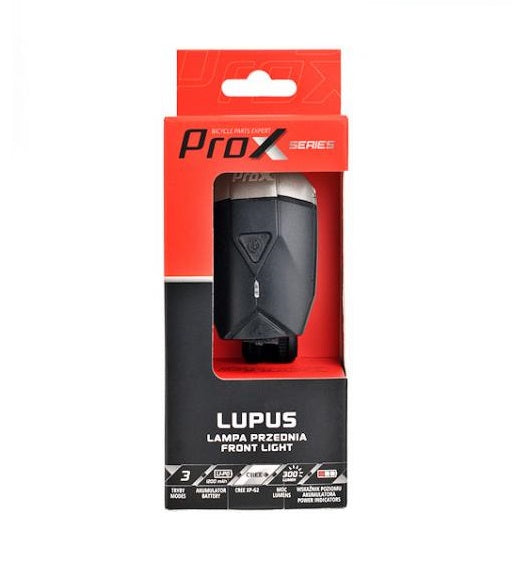 ProX Fiets Voorlicht 300 Lumen USB Oplaadbaar Fietslamp