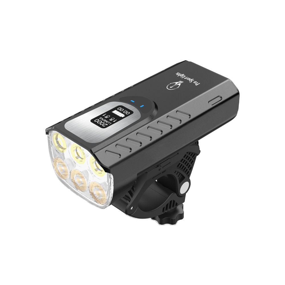 Pro Sport Lights 2000 Lumen Koplamp - usb oplaadbaar fietsverlichting